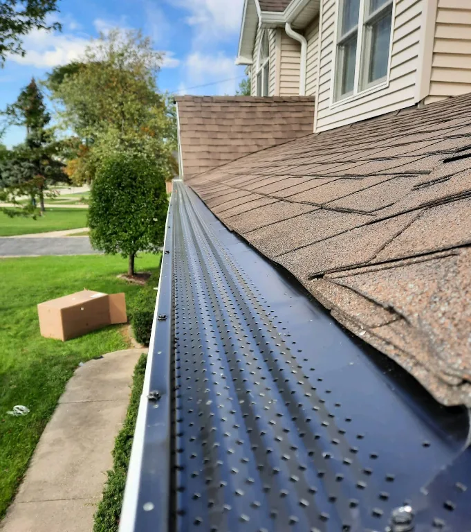 Gutter Guards 1 Gutter guard installed on a Chicagoland home