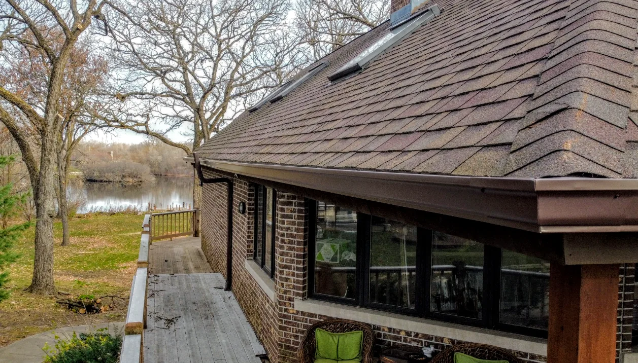 Our System 12 Finished gutter system on a Chicago single-family home